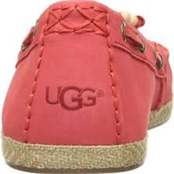 Womens UGG Leather espadrilles Loafers Size 8.5 - Picture 2 of 7